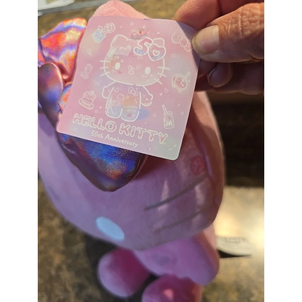 New Claire's Exclusive Sanrio‎ Hello Kitty 50th Anniversary Plush Pink 13